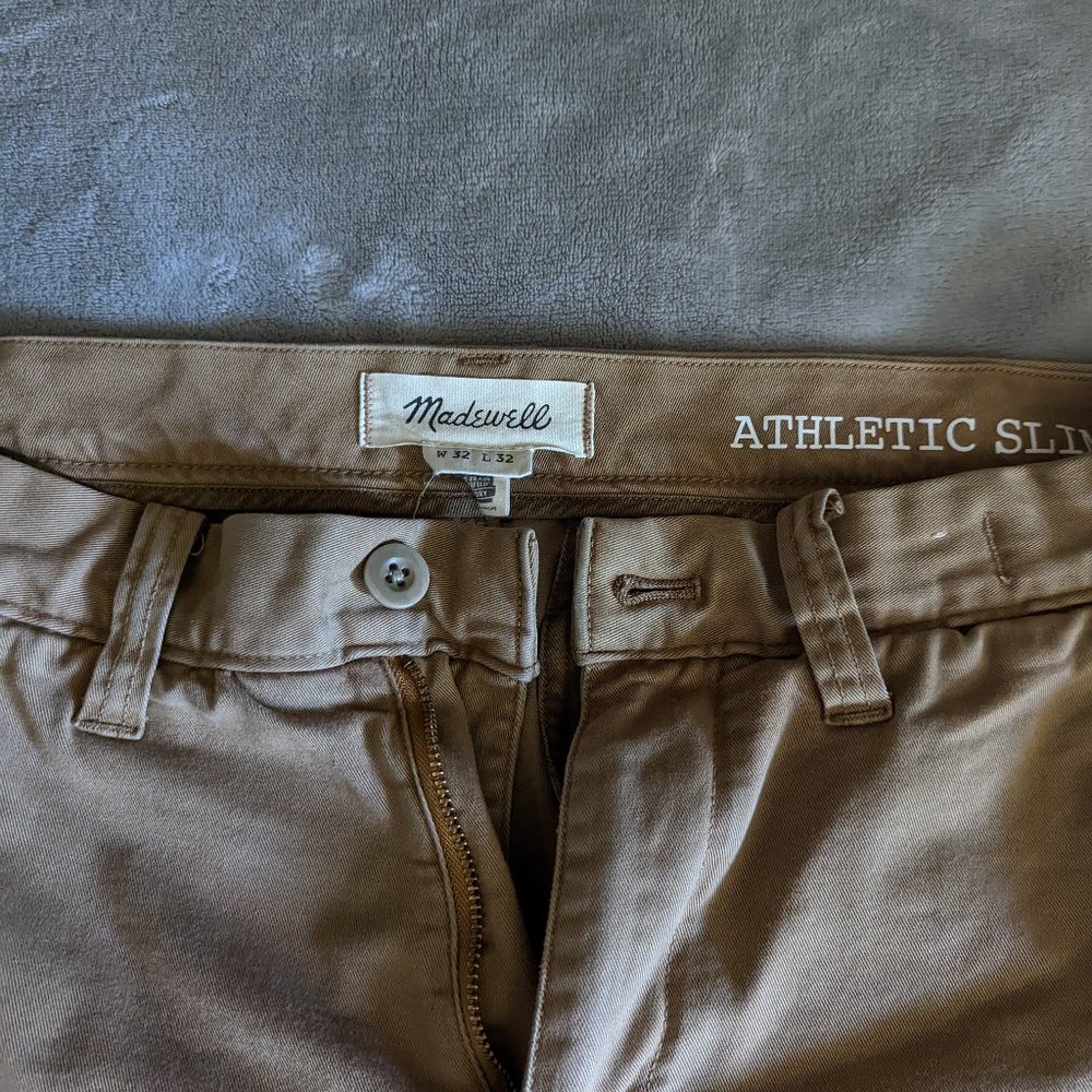Men's Madewell 32x32 Athletic Slim Chino Pants